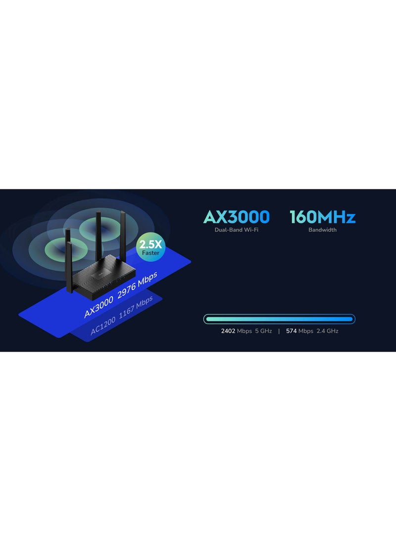 كودي راوتر واي فاي 6 جيجابت ميش AX3000 - WR3000E 2.0 - Image 2